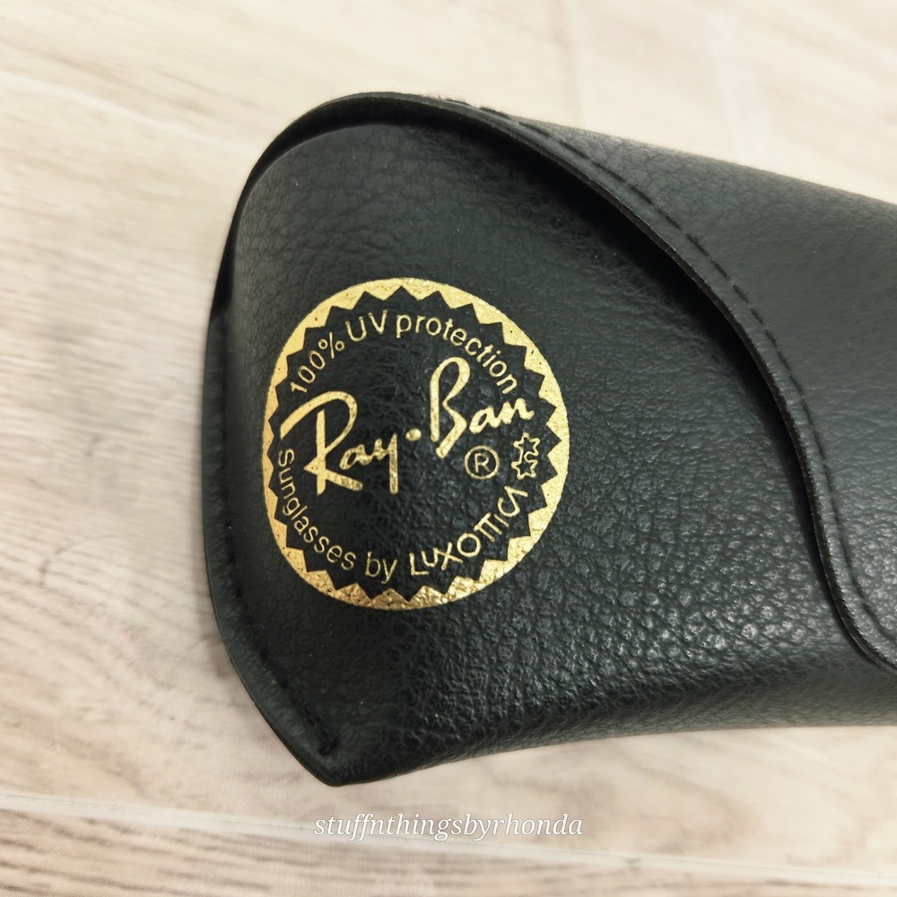 Ray-Ban Black Sunglasses Eyeglasses Case Soft Shell Black Felt Lined